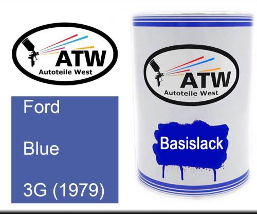 Ford, Blue, 3G (1979): 500ml Lackdose, von ATW Autoteile West.